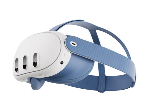 Maschera e cinturino per la testa per Meta Quest 3 Blu Facial Interface and Head Strap Elementar Blue Alterside Store