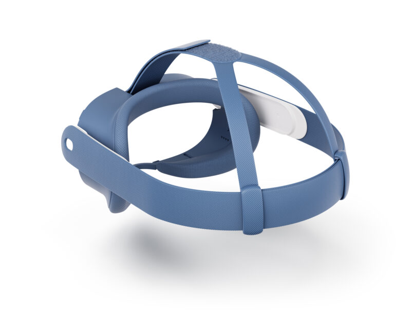 Maschera e cinturino per la testa per Meta Quest 3 Blu Facial Interface and Head Strap Elementar Blue Alterside Store